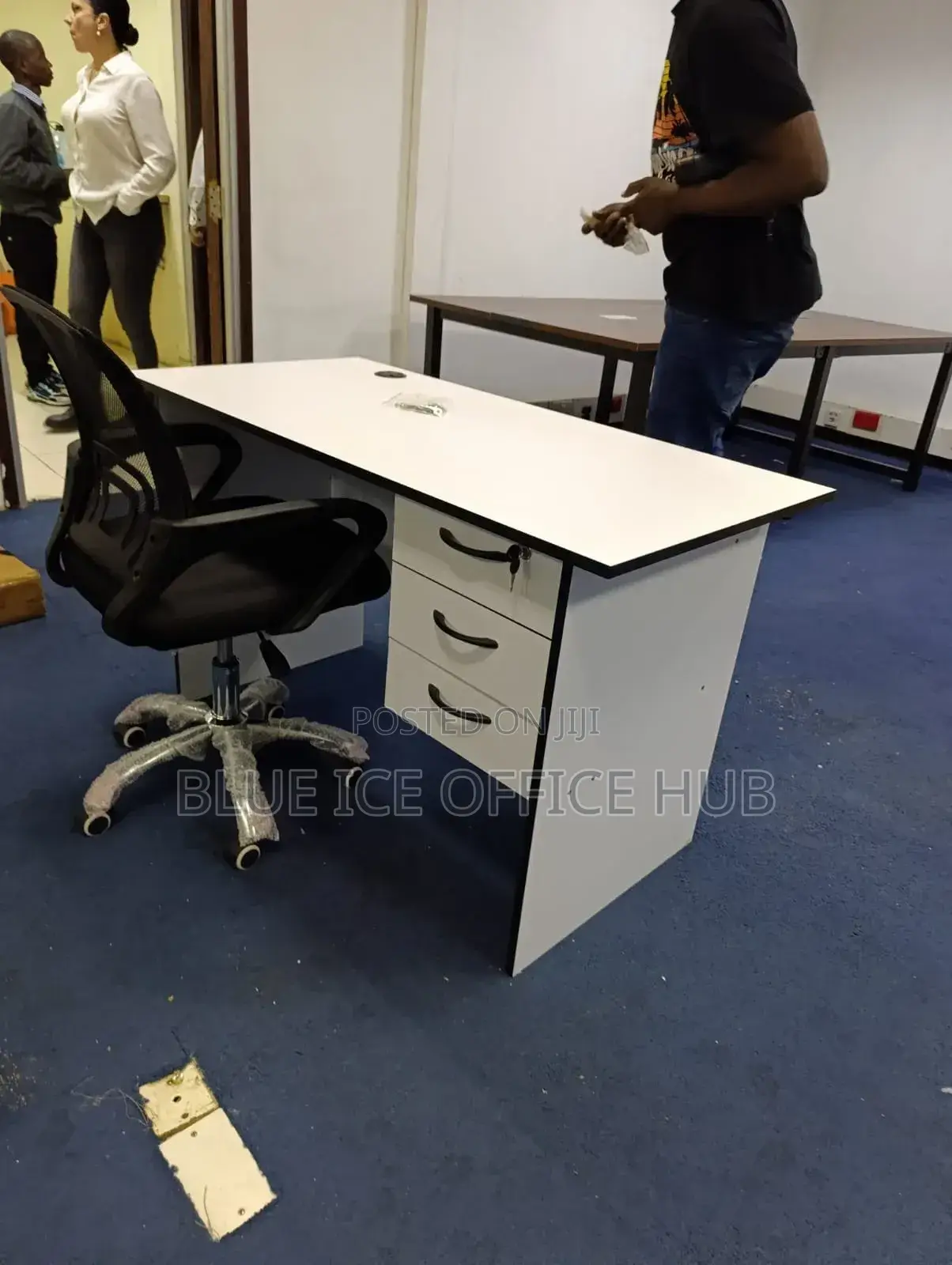 Office Headrest Chair And Desk
