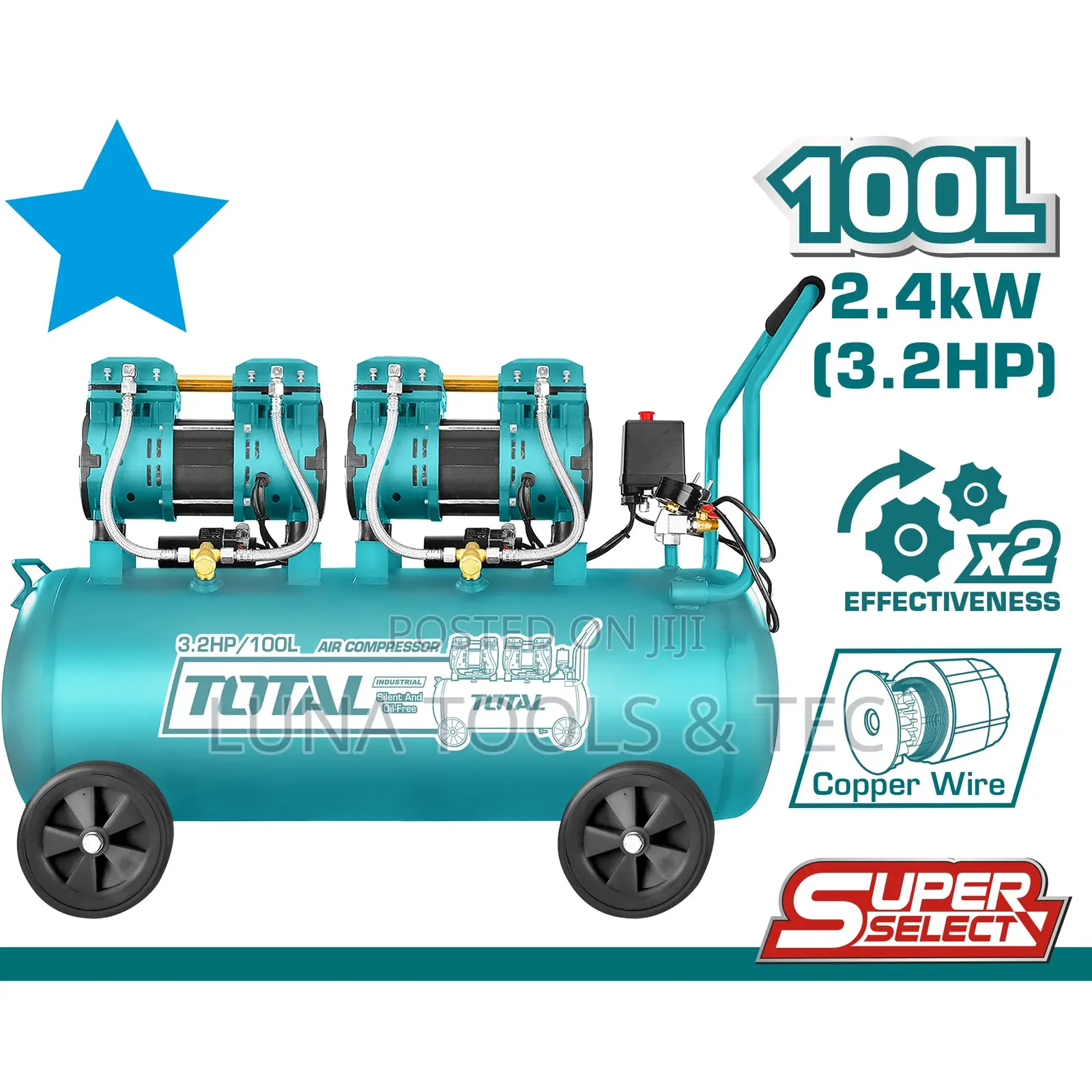 Total TCS Air Compressor 100l