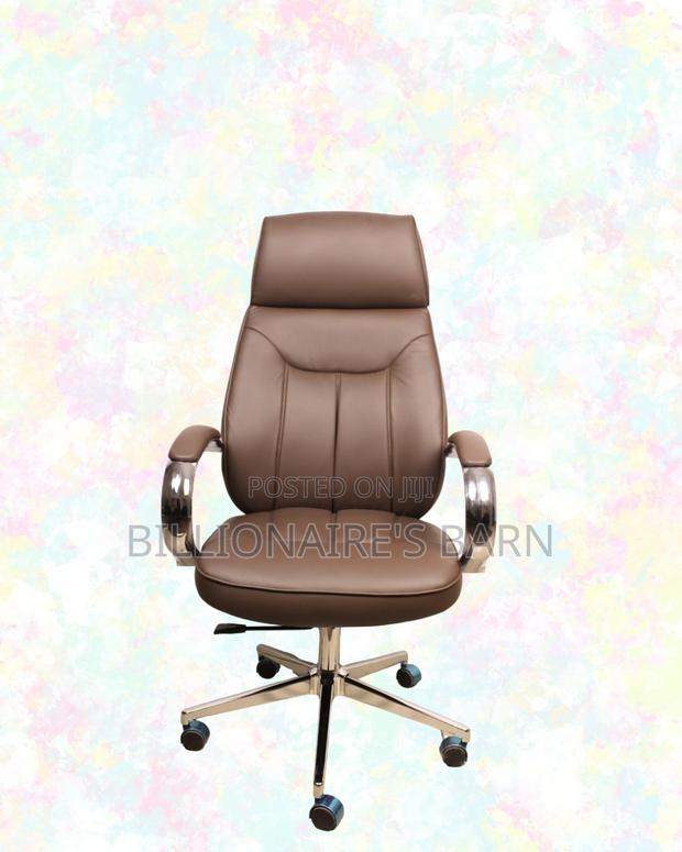 Brown Executive Office Chair | Build for Daily Productivity | Smooth - thumbnail 2