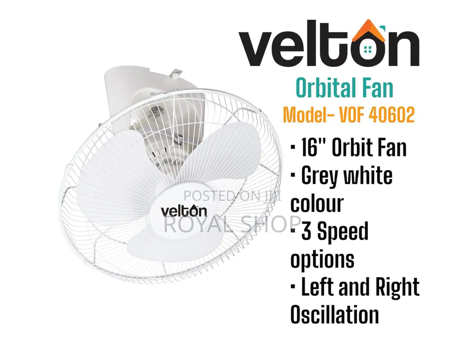 Velton 16" Wall Fan