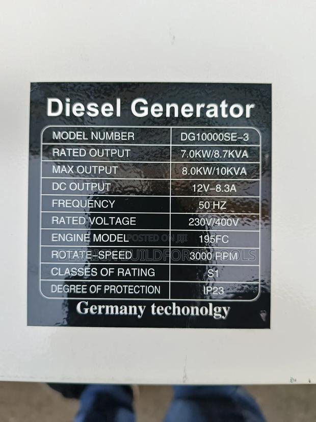 Pulsar 10kva Super Silent Diesel Generator - thumbnail 2