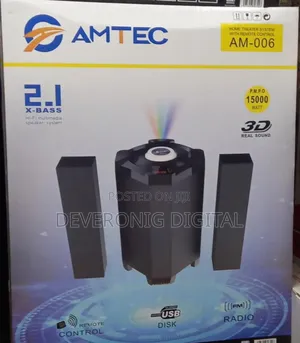 *Amtec 006 Multimedia Speakers + Subwoofer