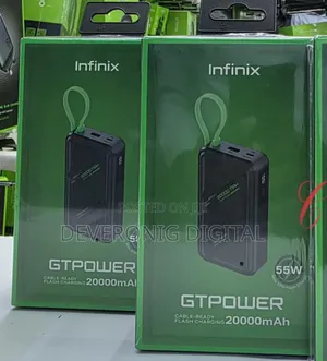 Infinix Gtpower *55w* Xp20gt 20000mah Power Bank