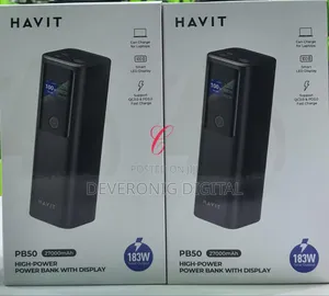 Havit Pb50 *183w* 27000mah High-Power Power Bank Smart Led Display