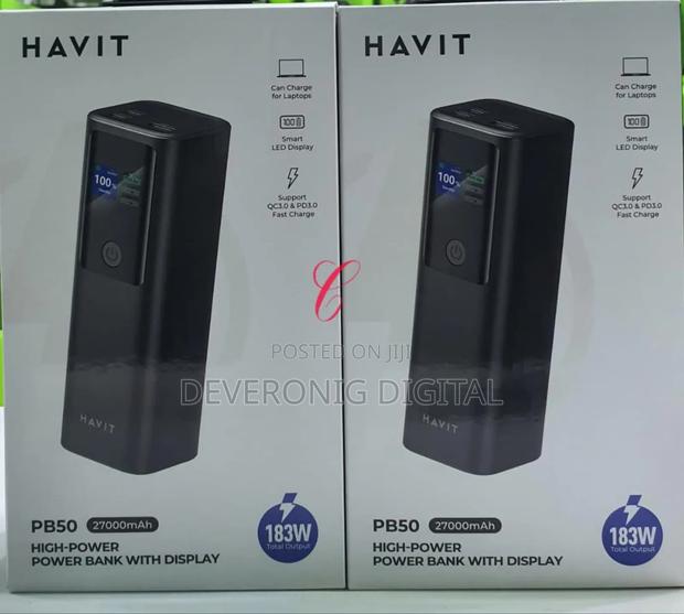 Havit Pb50 *183w* 27000mah High-Power Power Bank Smart Led Display