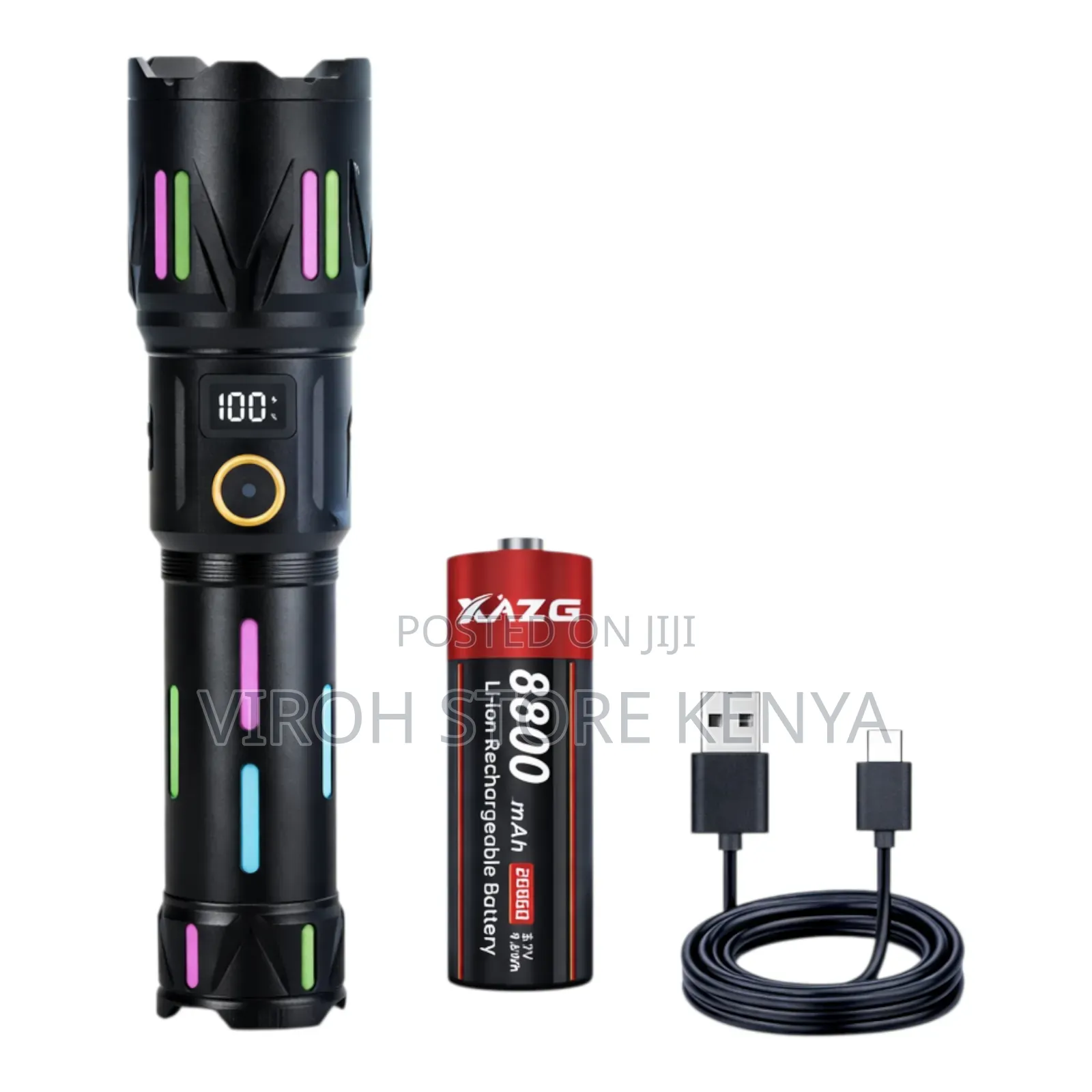 Tactical Xazg Torch Mettalic Police Torch With Zoom