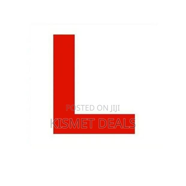 L Plate Label Vehicle Car Learner Stickers - main view