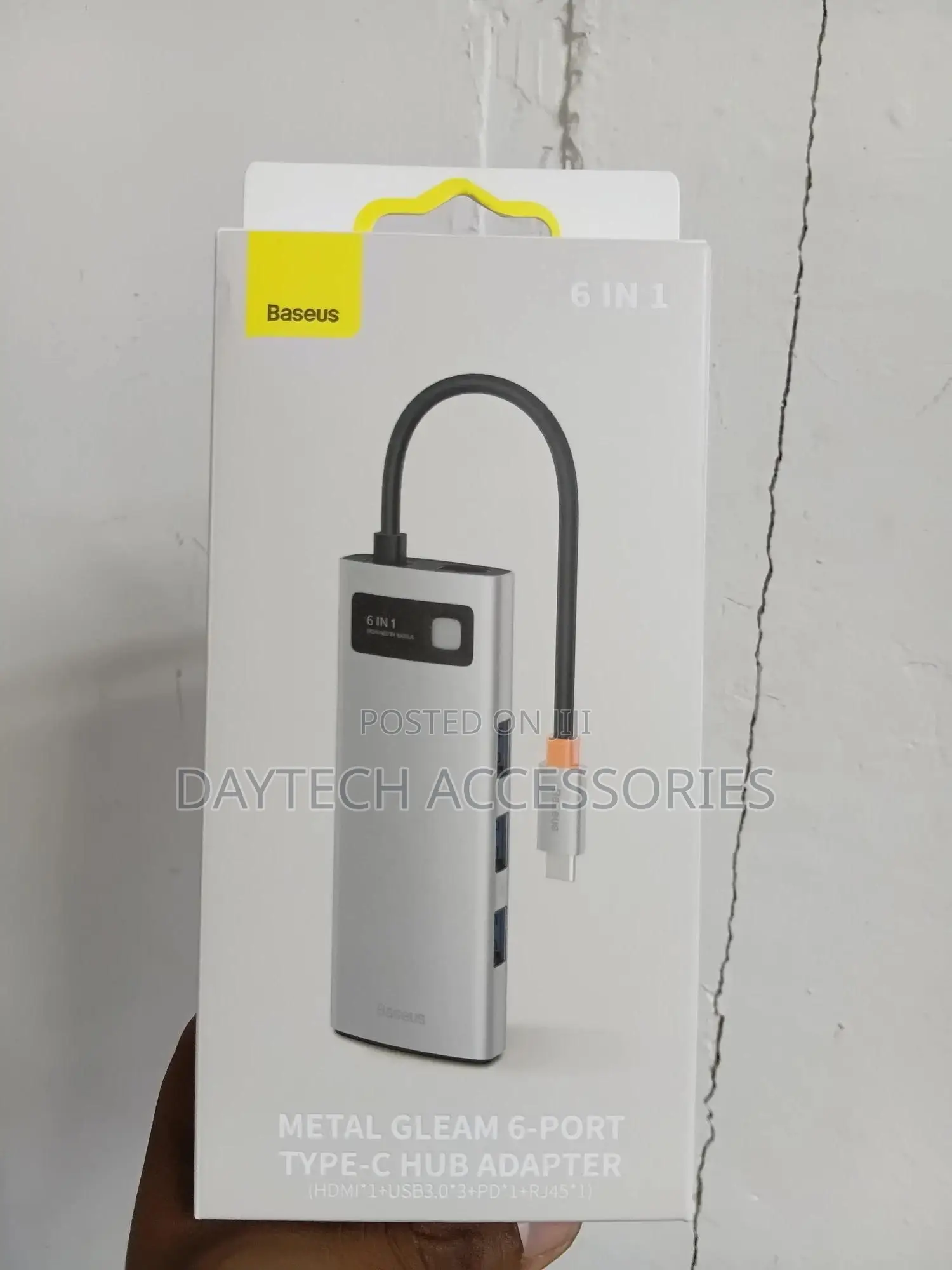 Baseus Metal Gleam Series 6-in-1 Multifunctional Type-C Hub