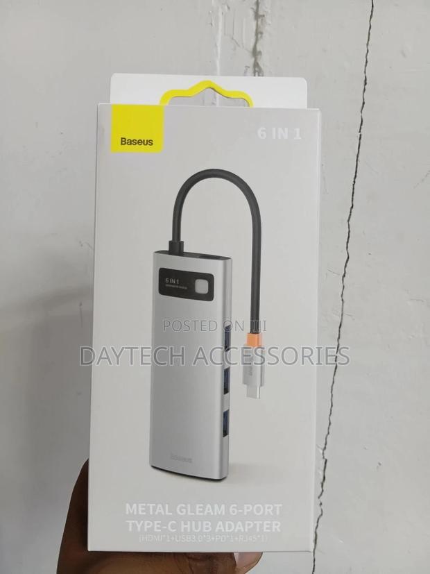 Baseus Metal Gleam Series 6-in-1 Multifunctional Type-C Hub