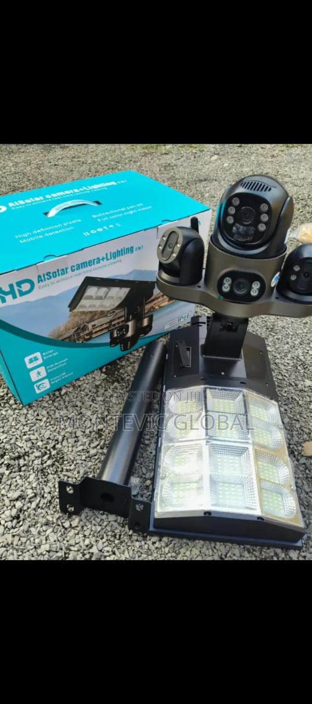 Solar Cctv Camera With Streetlight - main view