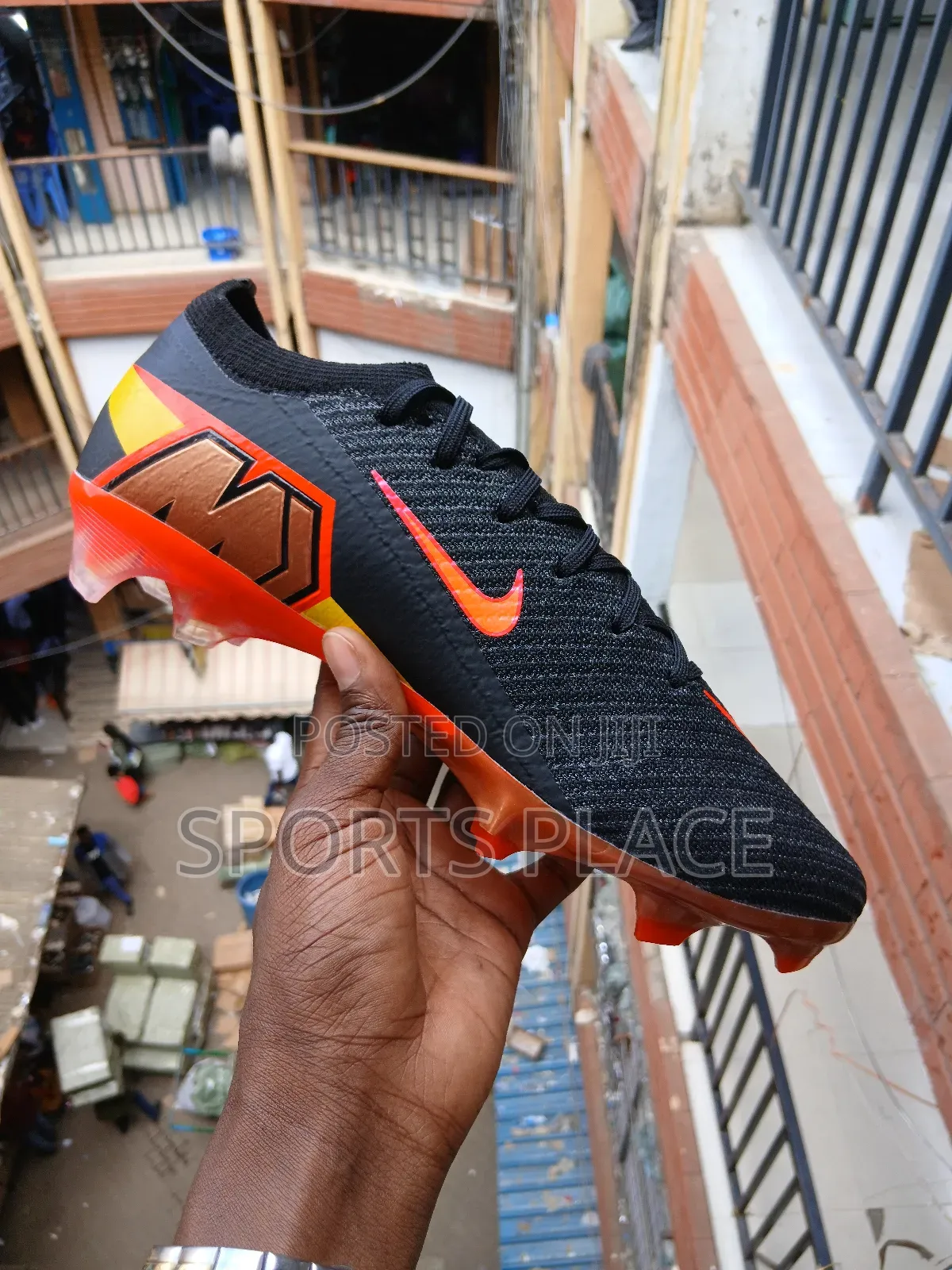 Mercurial Vapor 16 Black Lava Fire Soccer Boots