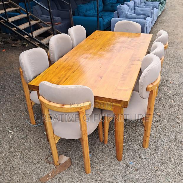 Classic 8 Seater Wooden Dining Set - main view