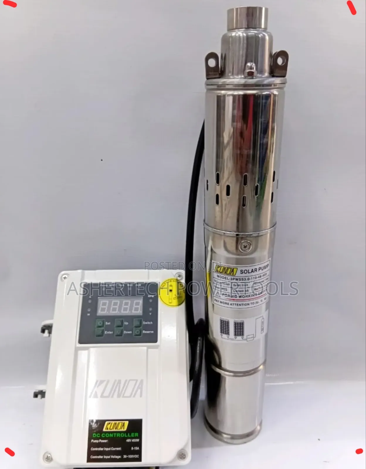 Solar Pump 250w Head 80 Meters/Kunda Submassive Solar Pump