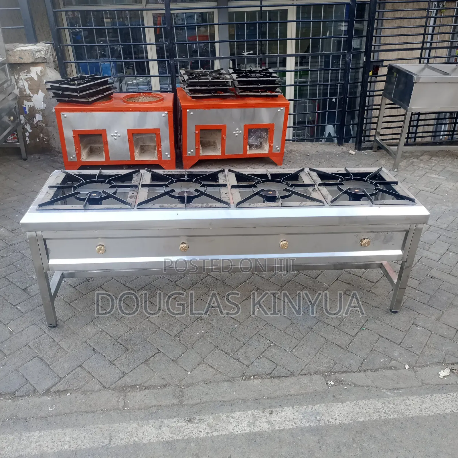 4burners Stainless Steel Commercial Gas Cooker (Hp Gas Cooker)
