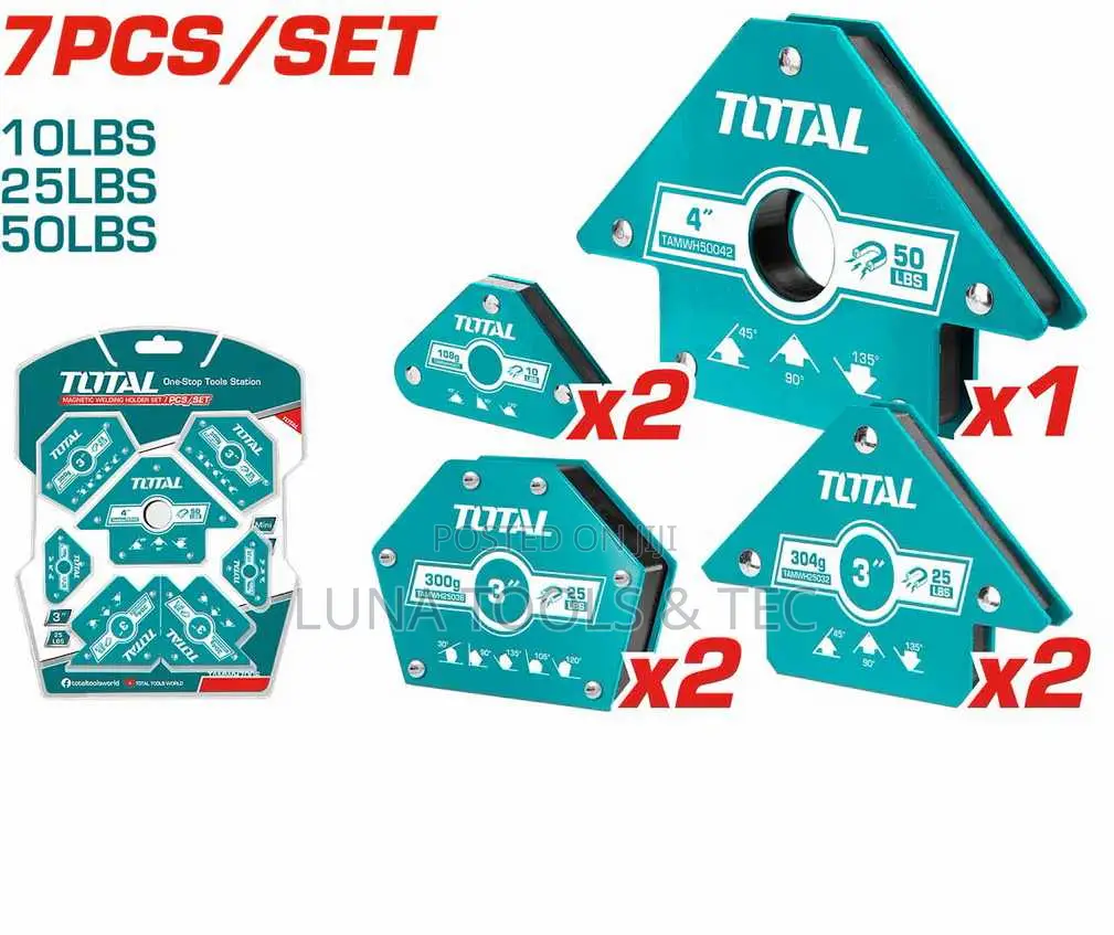 Total Tamwh7006 7 PCS Magnetic Welding Holder Set