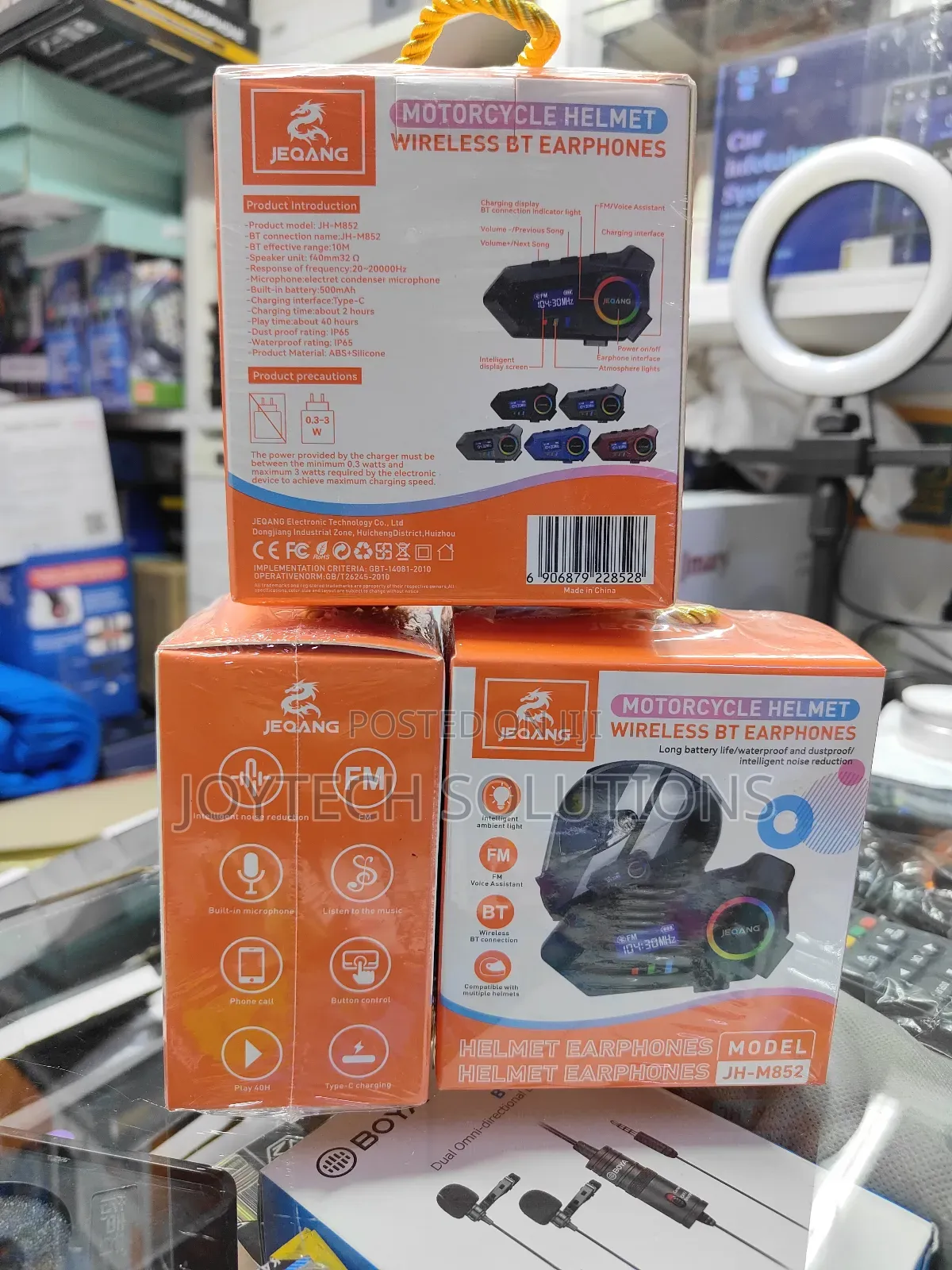 Wireless Bt Earphones for Motorcycle Riders