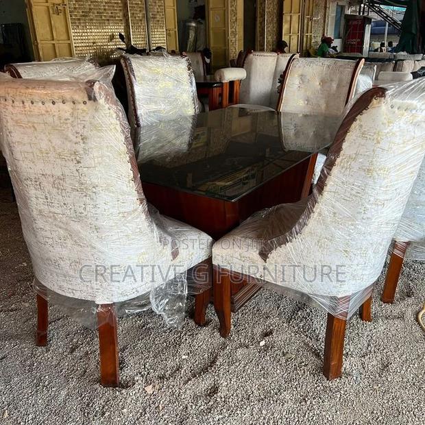 *Luxury Glass Top Dining Set - main view