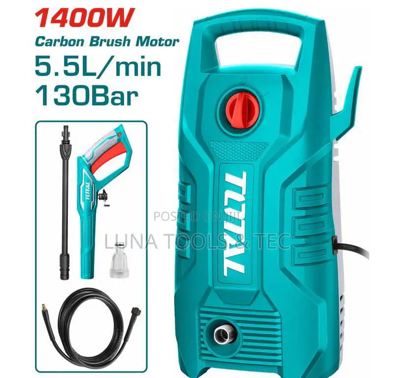 Total Tgt11316 High Pressure Washer 1400w 130bar (1900psi
