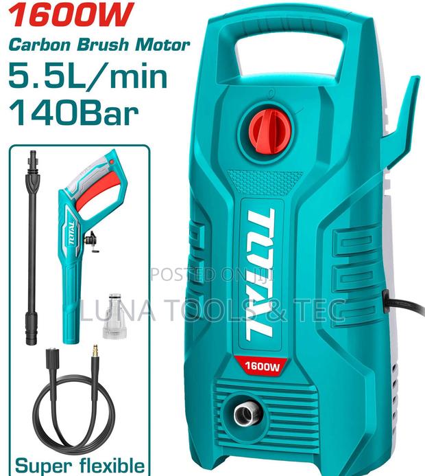 Total Tgt11336 High Pressure Washer 1600w 140bar (2030psi)