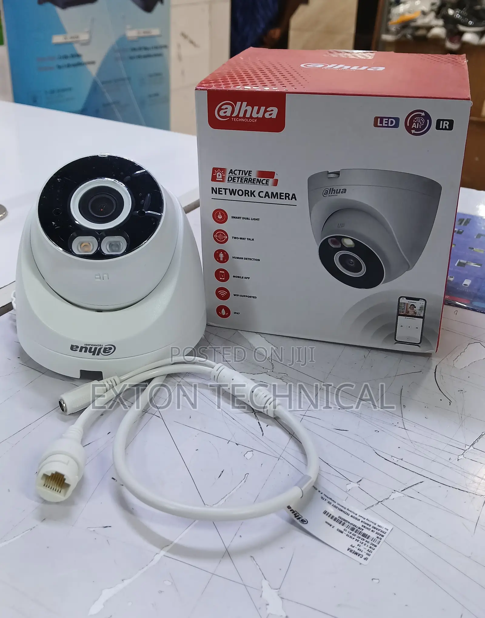 Two-Way Talk 4mp Dahua Wi-Fi Turret Dome Network Camera