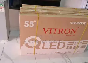 Vitron 55" Smart Android Qled Frameless Tv With Bluetooth
