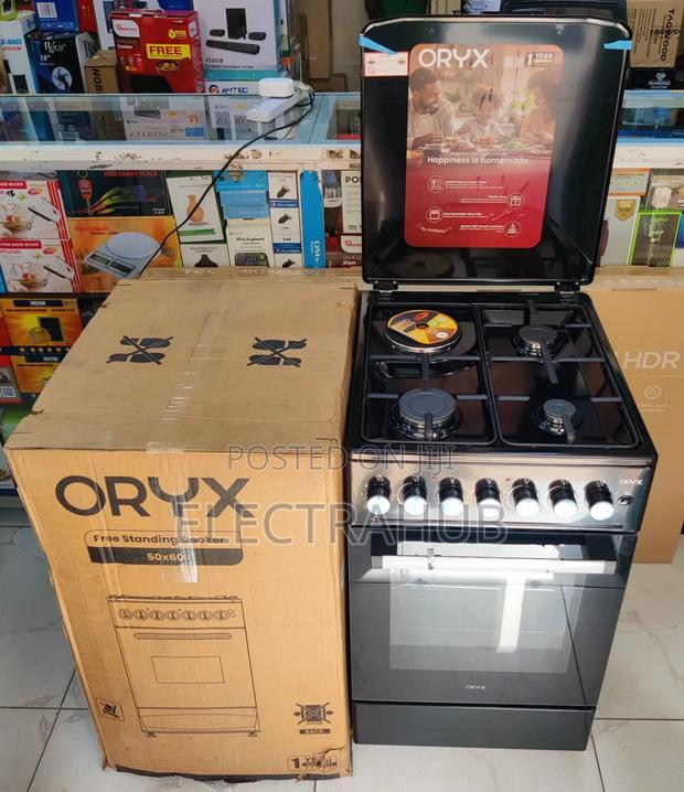 Mika Oryx Standing Cooker, 50cm X 60cm, 3 Gas Pipe Burners Brand New