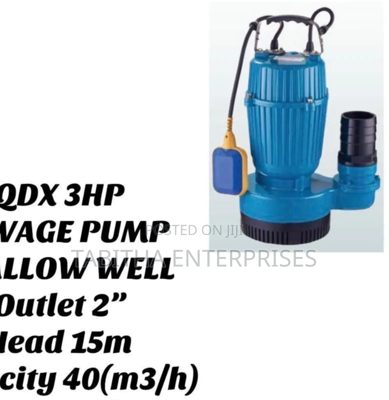 Sewage Water Pump 3hp 2inch Outlet