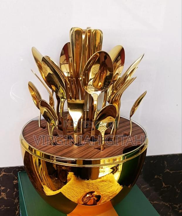 Back in Stock!Mood Cutlery Sets Mood Egg 24pcs Gold Cutlery