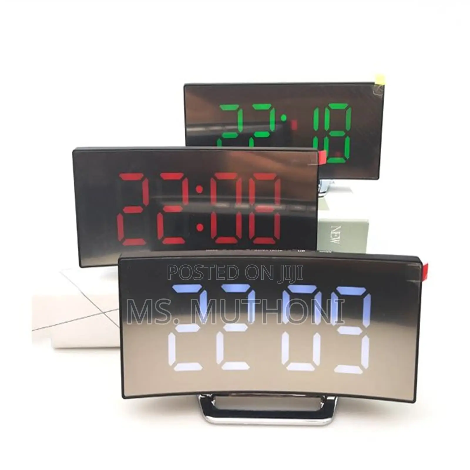 7" Curved Screen Digital Alarm Clock
