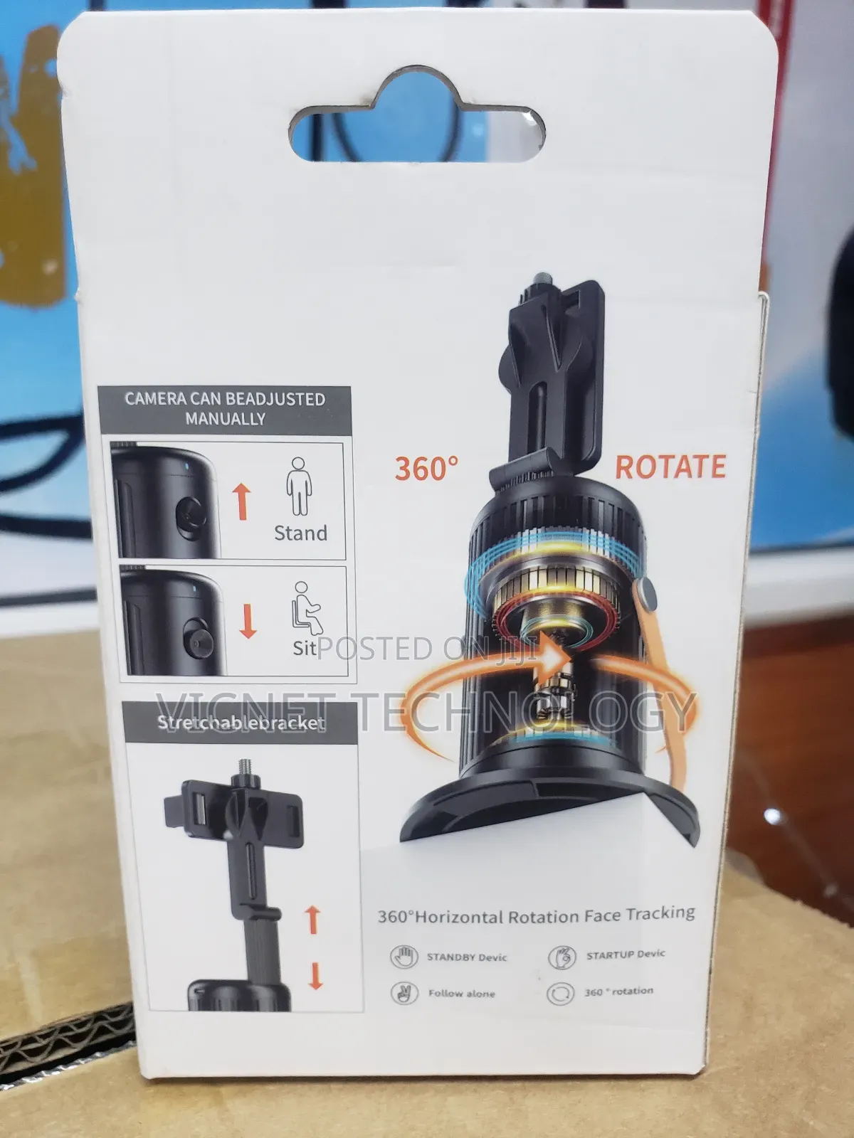 Table Mount 360° Rotation Auto Face Tracking Gimbal