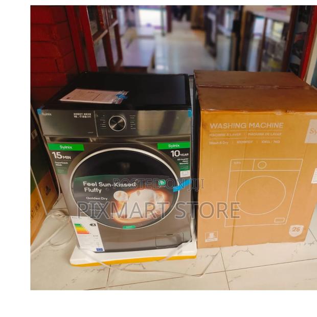 Syinix 10kg Wash 7kg Dry Steam Inverter Washing Machine
