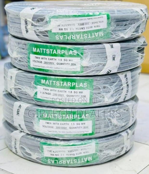 1.5mm Mattsaplus Twin With Earth 90m