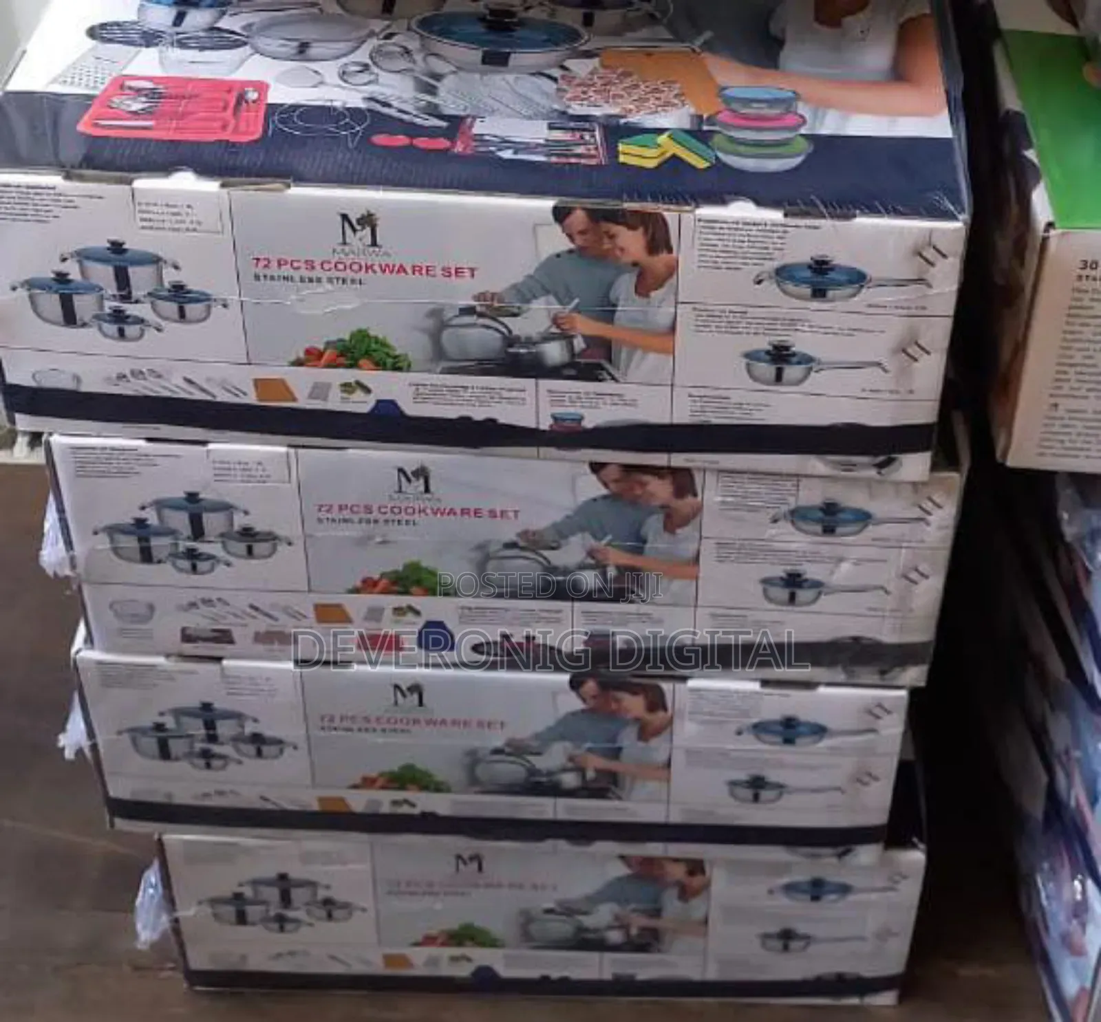 72pcs Marwaa Cookware Set