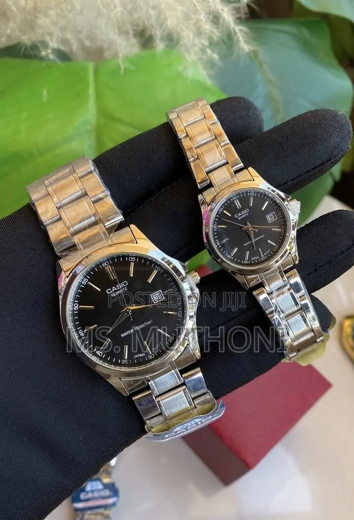 A Pair of Casio Enticer Watches, ( His Hers )