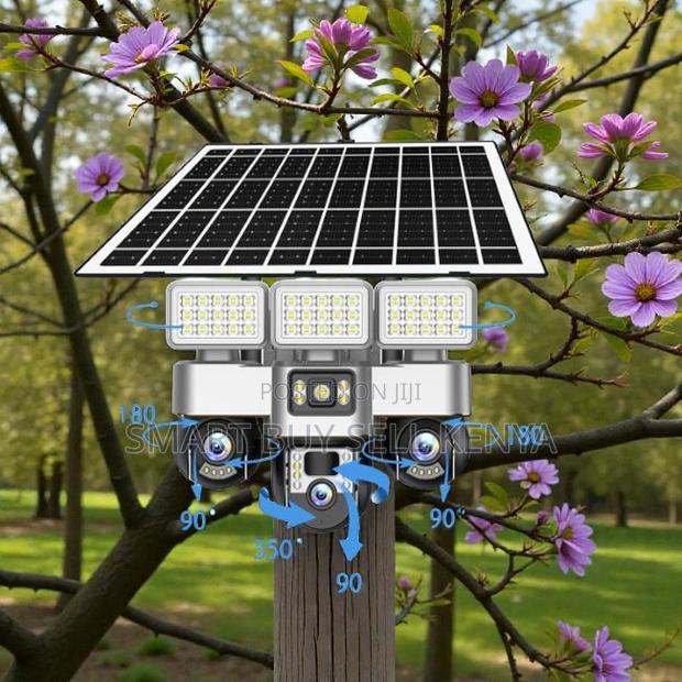 Reliable Performance 12mp 4g Solar CCTV Camera With Solar Flood Light - main view