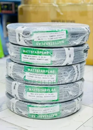 Matstar 1.5mm 90m Twin With Earth Flat Electrical Wiring Cable
