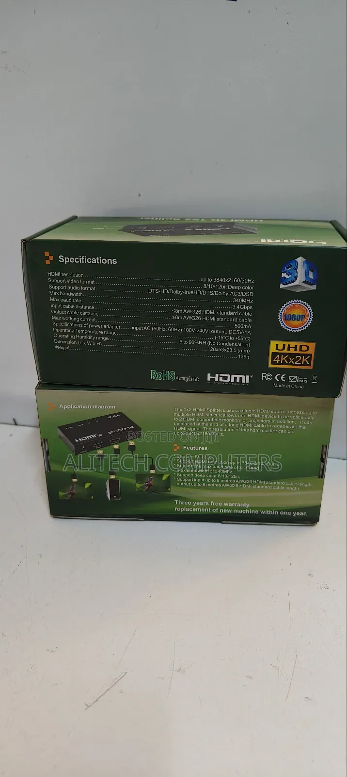 Hdmi Splitter 2port