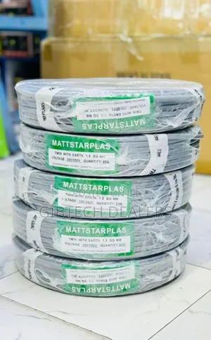 Matstar 1.5mm 90m Twin With Earth Flat Electrical Cable