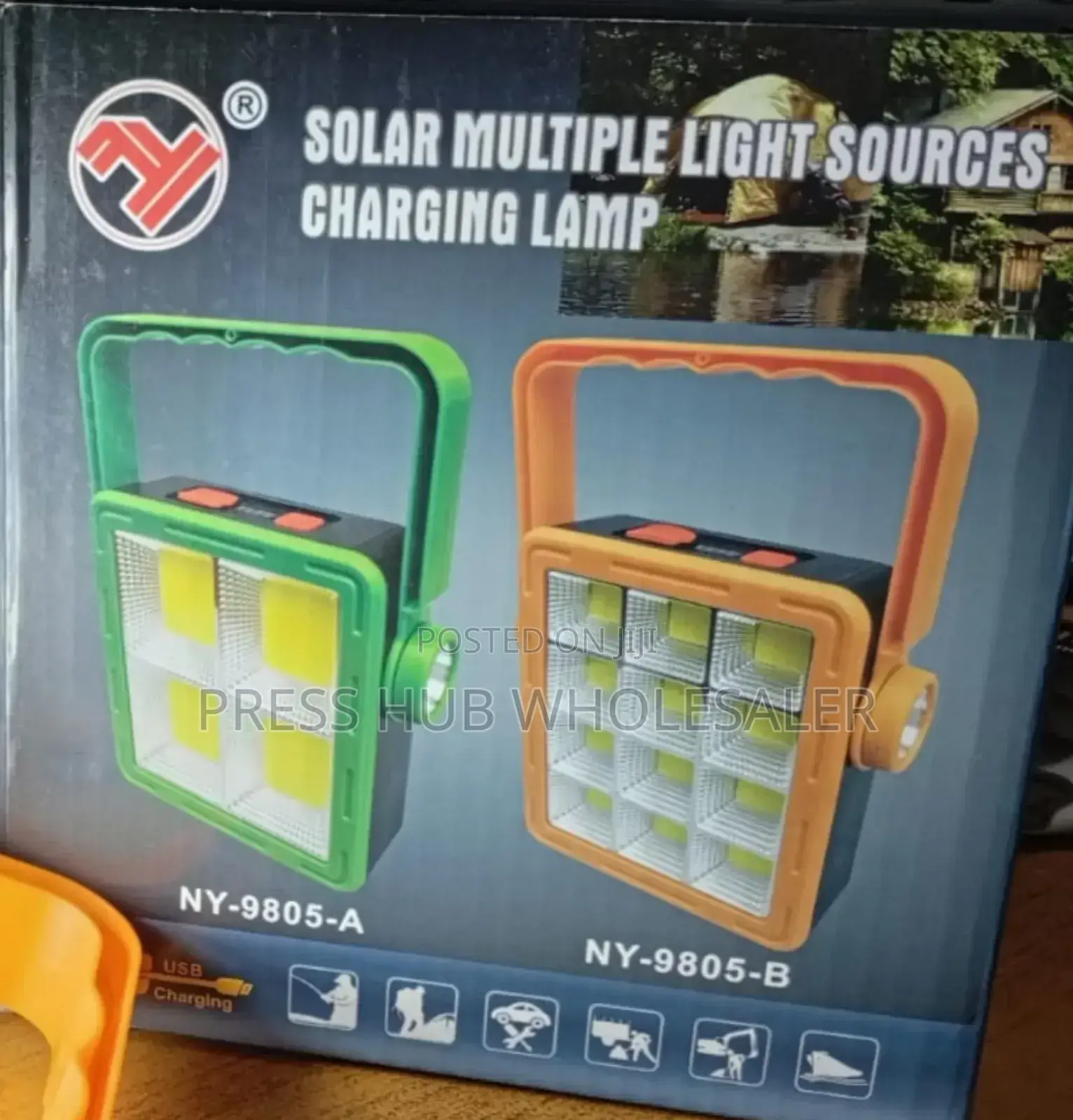Solar Multiple Light Sources Charging Lamp