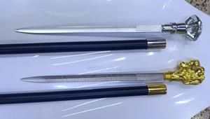 Elegant Walking Stick With Sword Design - thumbnail 2