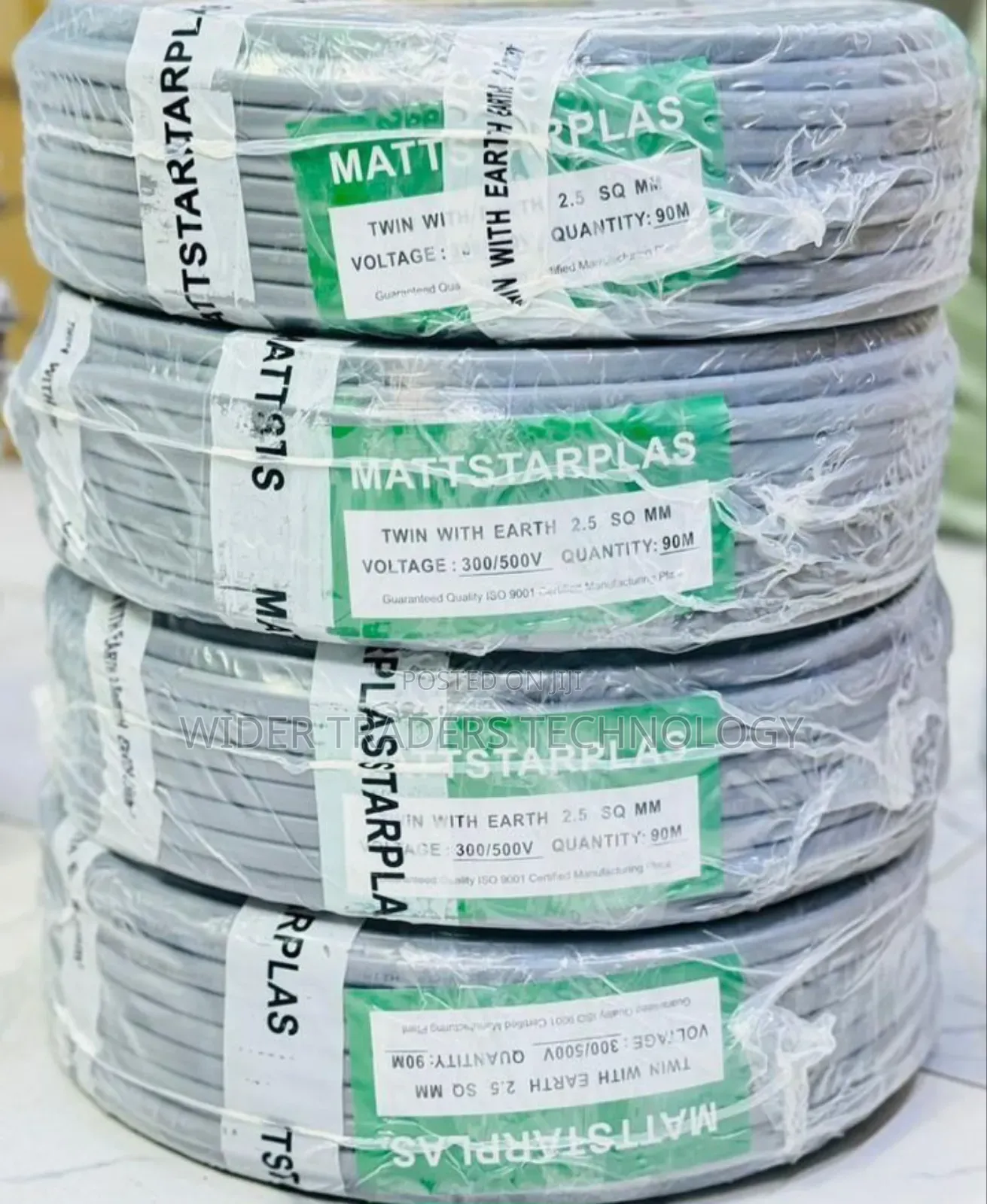 Mattstarplas Twin With Earth Electrical Cable 2.5 Mm