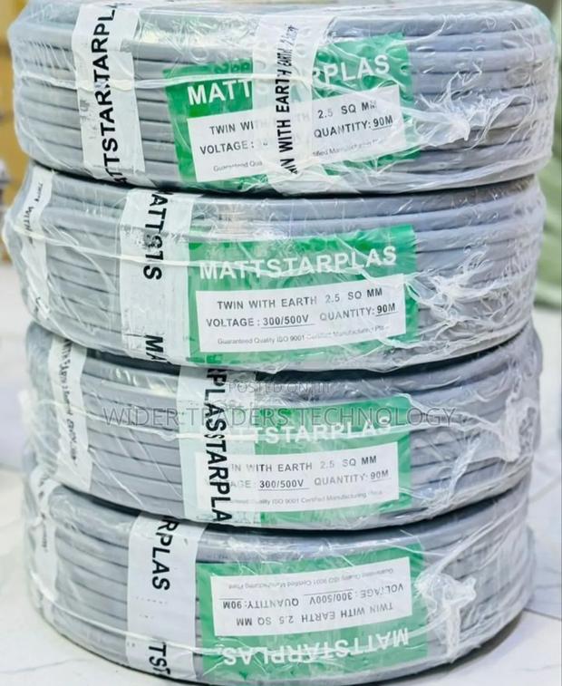 Mattstarplas Twin With Earth Electrical Cable 2.5 Mm
