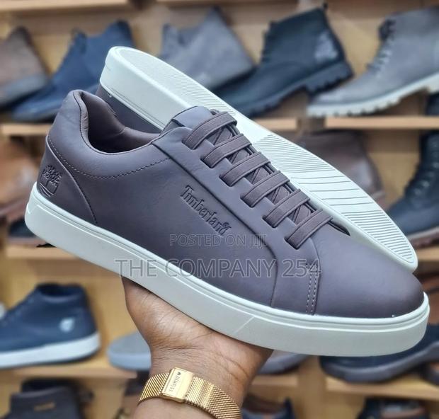 Quality Casual Leather Timberland Rubber Sole Casual Shoes