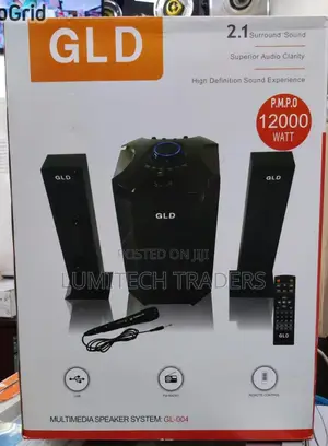 GLD 2.1 Sound Speaker System 12000w + Mic