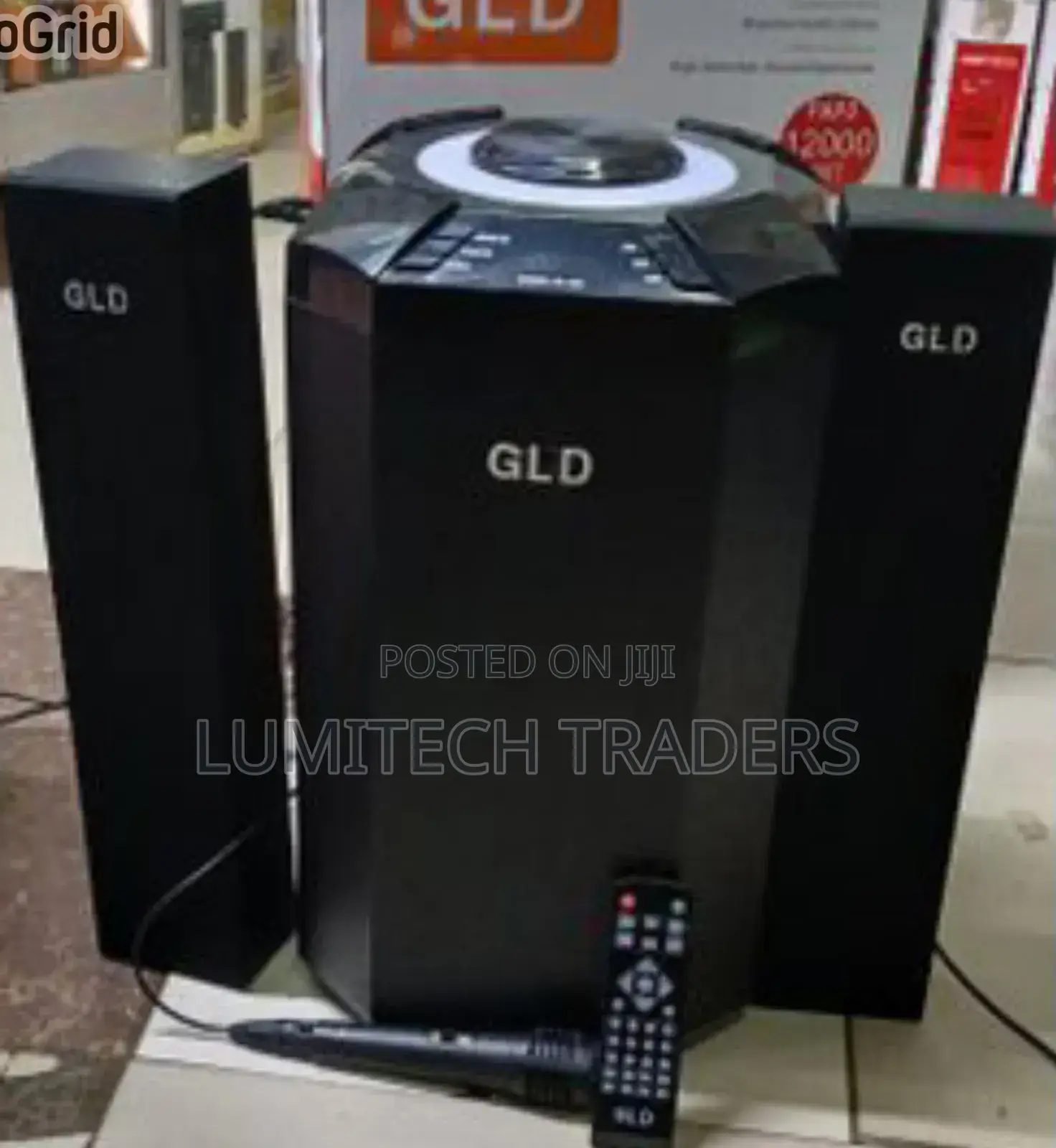 GLD 004 2.1ch Subwoofer Speaker System + Mic 12000w - Black