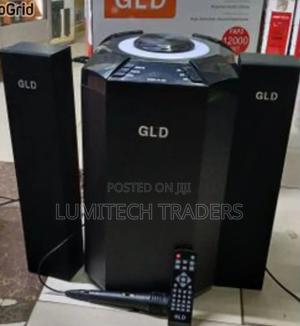 GLD 004 2.1ch Subwoofer Speaker System + Mic 12000w - Black - thumbnail 2