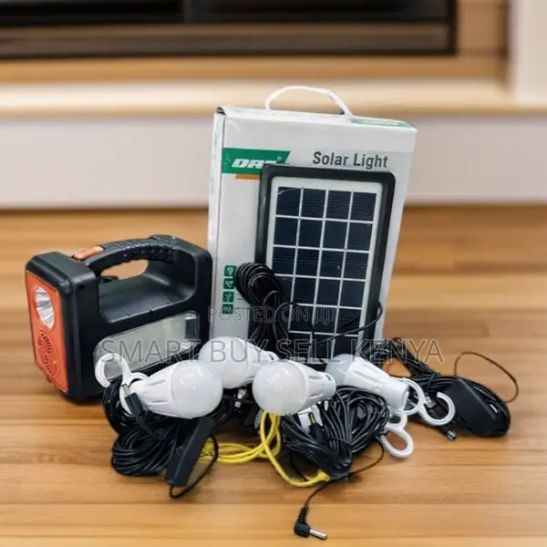 Dat at-9011b Home Solar Lighting Kit With Fm Radio Usb Charging