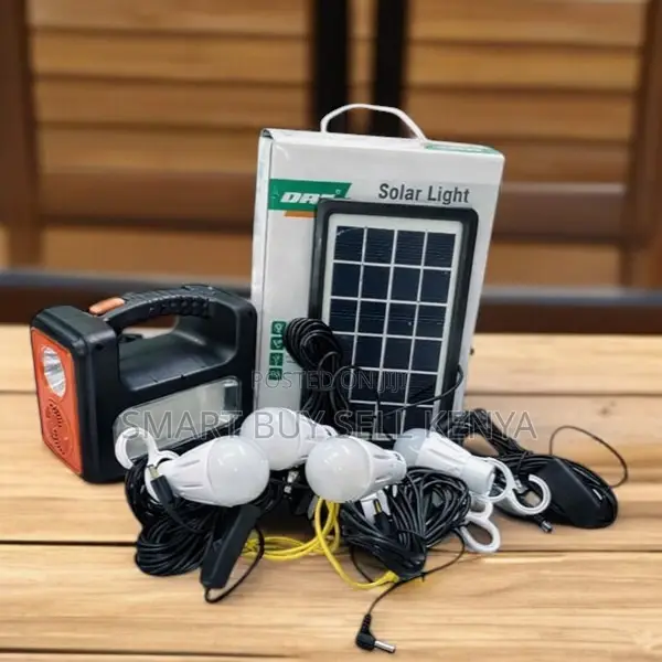 Dat at-9011b Solar Lighting System With Mp3 Player Led Bulbs
