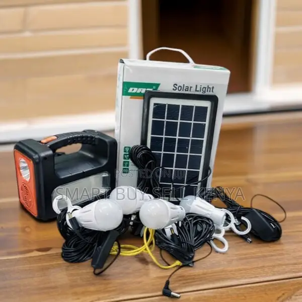Dat at-9011b Home Solar Kit With Rechargeable Battery Leds