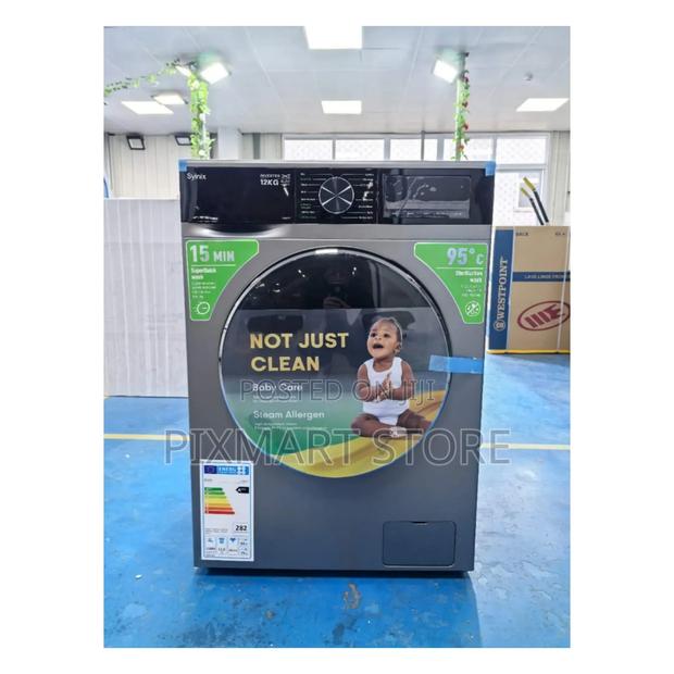 Syinix 8kg Full Automatic Washing Machine , Wash and Spin Front Load